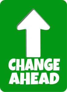 Changes Ahead - arrow pointing indicates changes are ahead