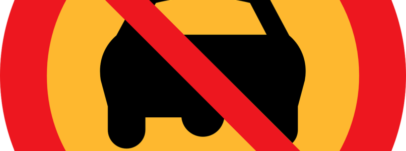 No-Driving sign - what if a car crashed into your house?
