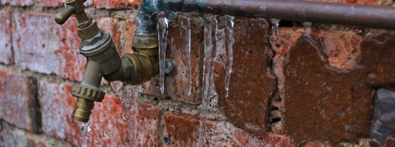 Frozen pipes cause water leaks