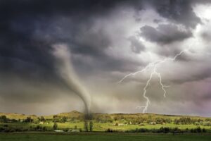 Stay calm and act quickly to stay safe if you are caught on the road during a tornado