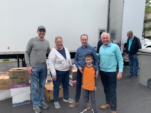 Bradish staff and family help with the annual Document Shredding Day