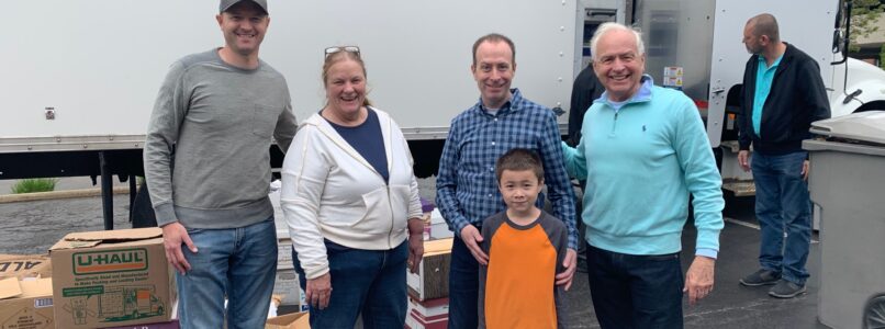 Bradish staff and family help with the annual Document Shredding Day